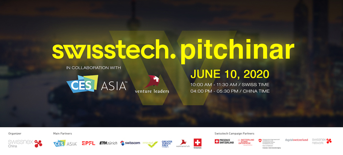 CES ASIA - swisstech pitchinar 10 juin 2020